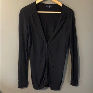 Black button down cardigan